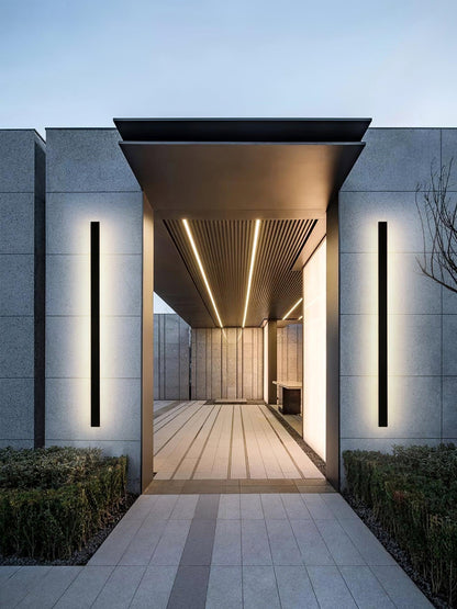 Long Strip Solar Garden light Outdoor Sconce