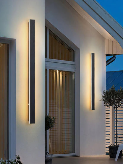 Long Strip Solar Garden light Outdoor Sconce