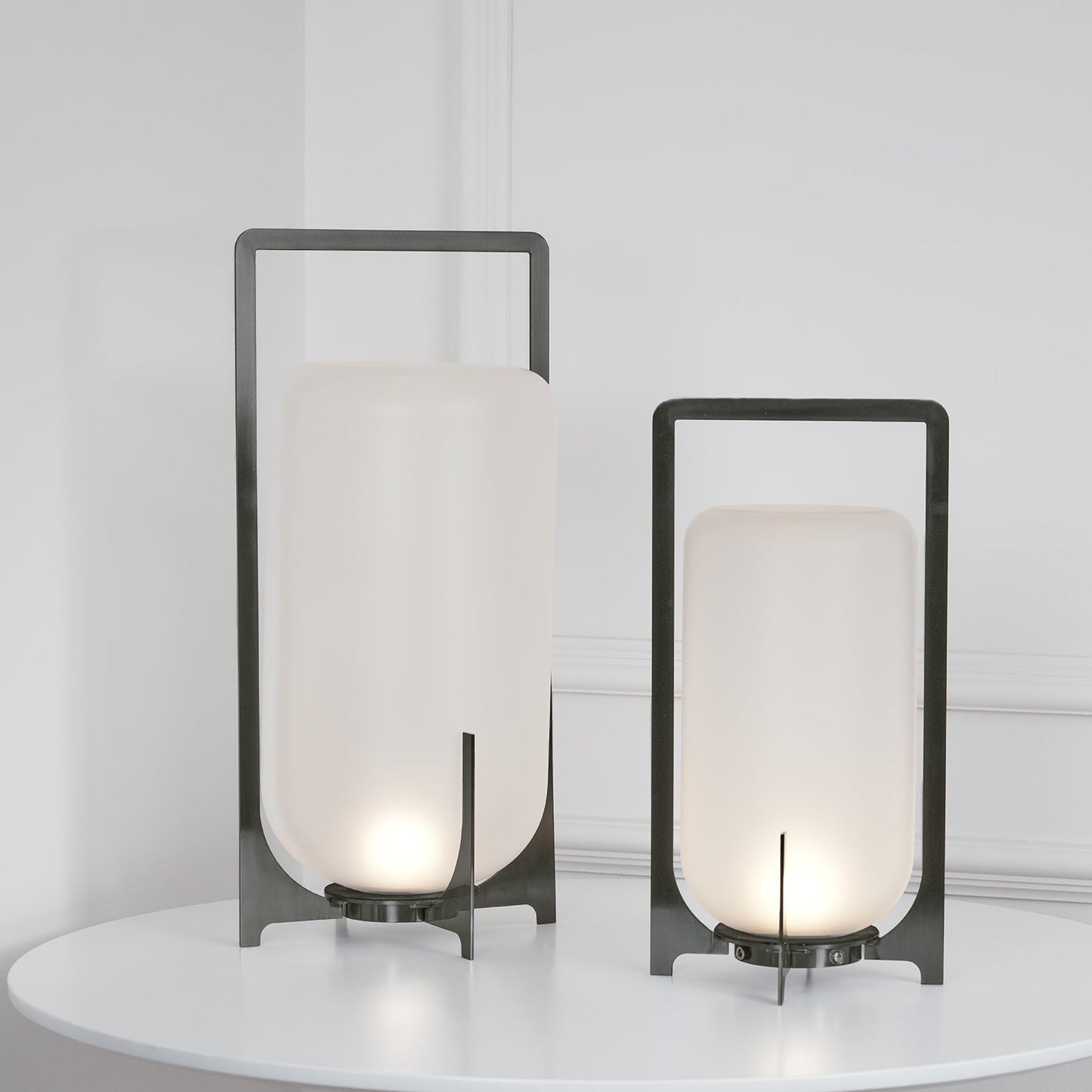 Steel Twilight Lantern Task lamp Table Light