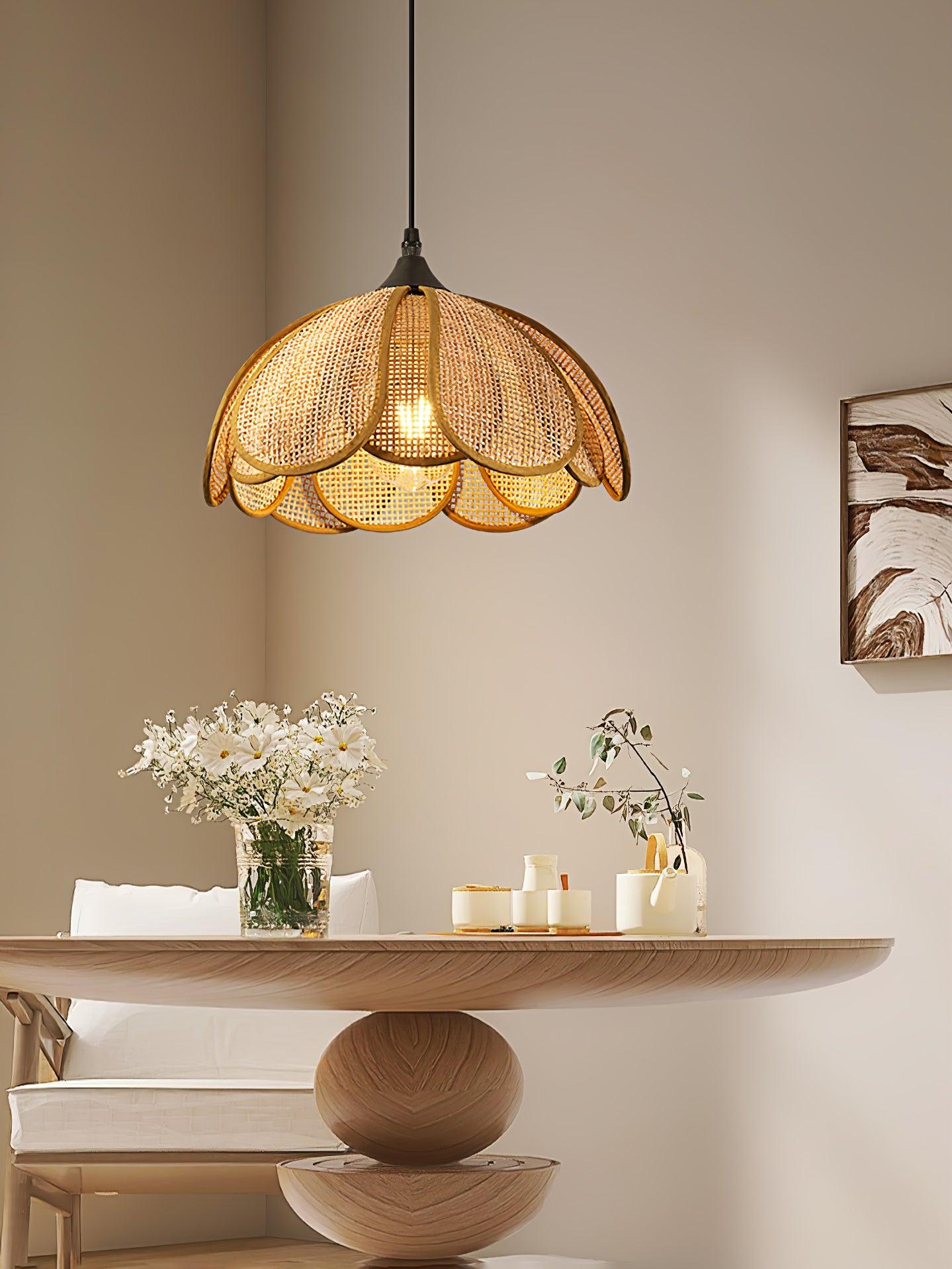 Bloom Rattan Pendant Lamp