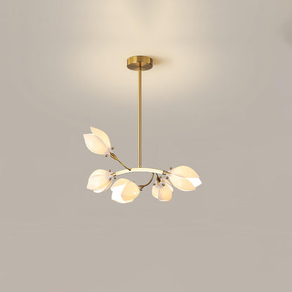 Porcelain Magnolia Gasolier Chandelier