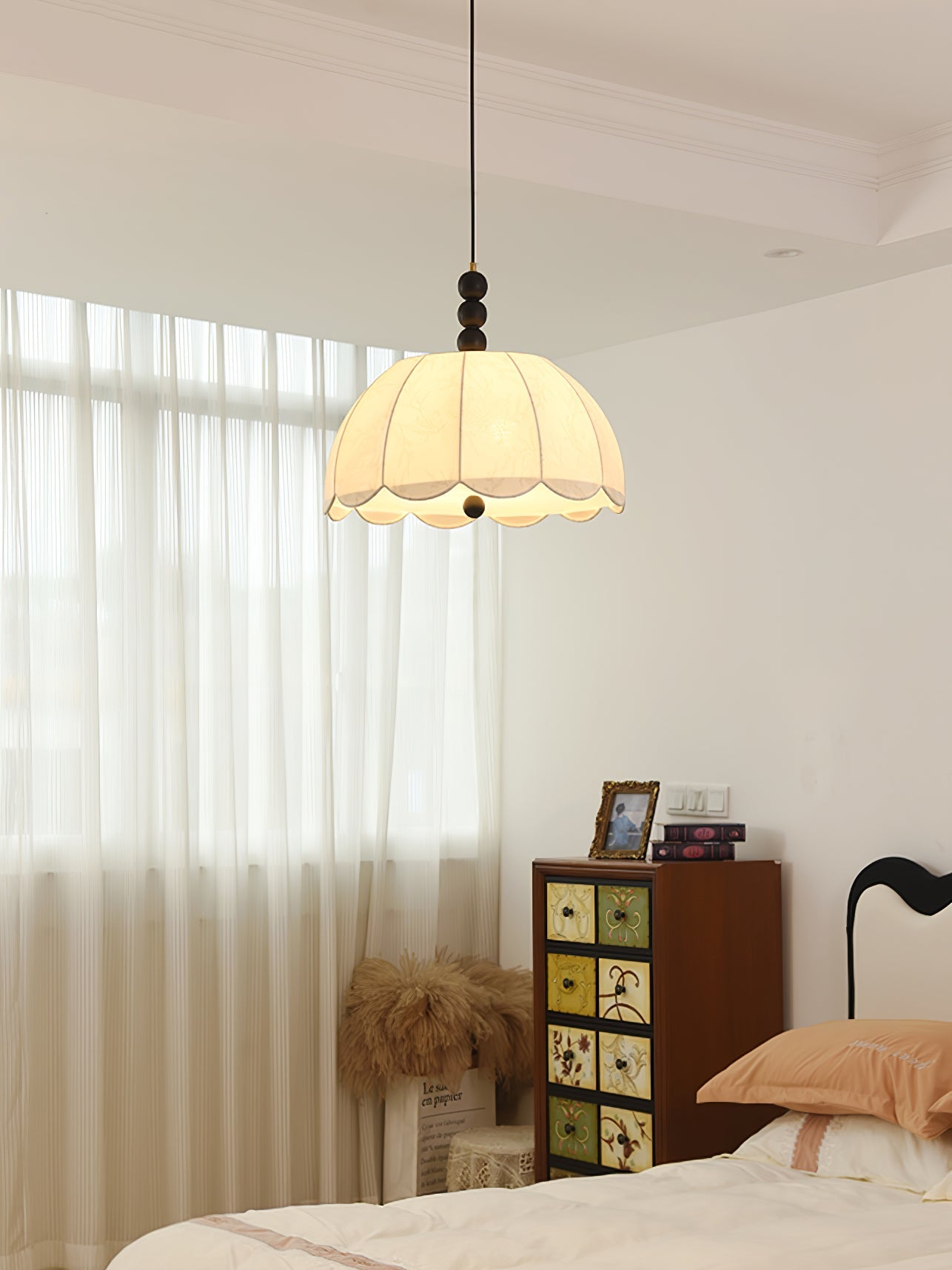 Blossom Fabric Swag Pendant Light