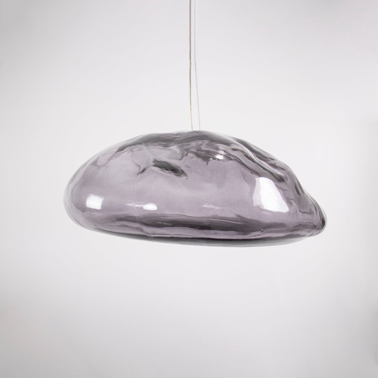 Blown Glass Mesh Pendant Light