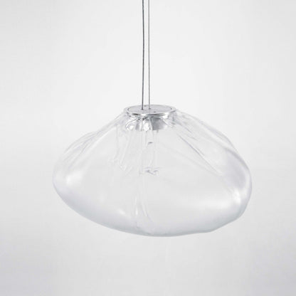 Blown Glass Mesh Pendant Light