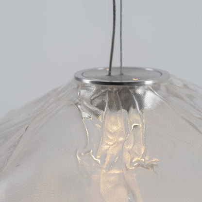 Blown Glass Mesh Pendant Light