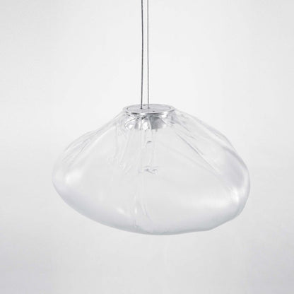 Blown Glass Mesh Pendant Light