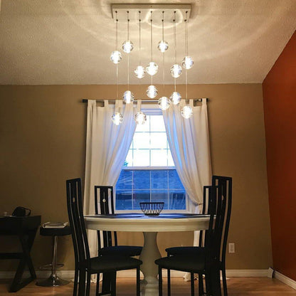 Crystal Bubbles Balls Pendant Lamp