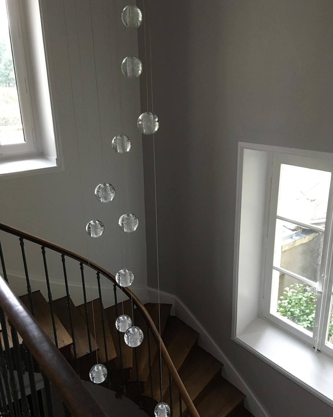 Crystal Bubbles Balls Pendant Lamp