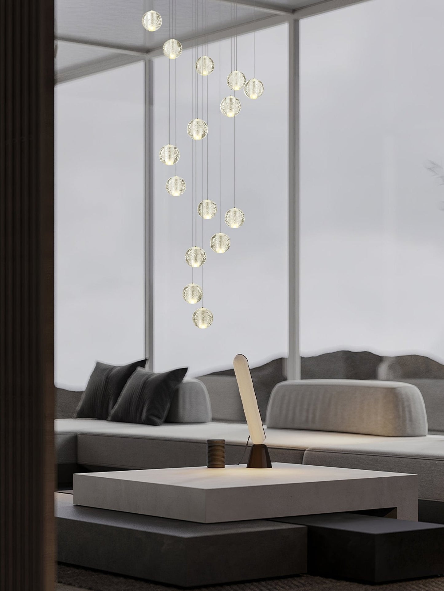 Crystal Bubbles Balls Pendant Lamp