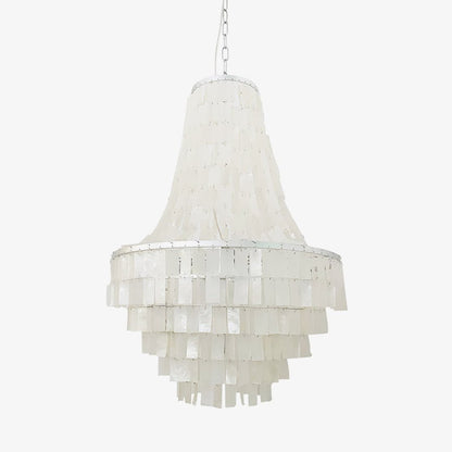 Boho Shell Tiered Chandelier