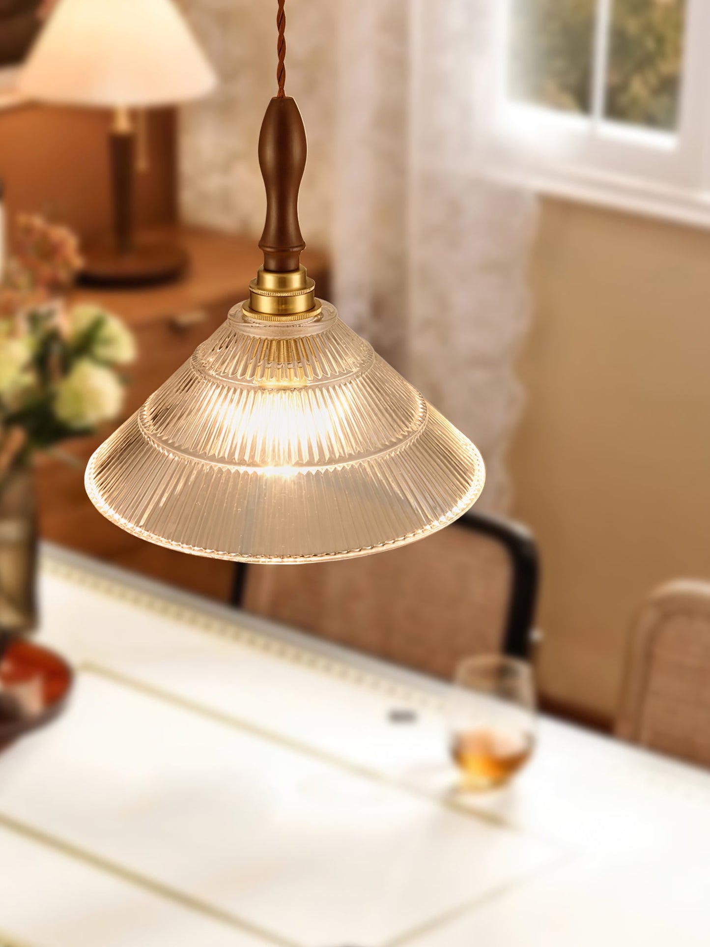 Vintage Ripple Droplight Pendant Lamp