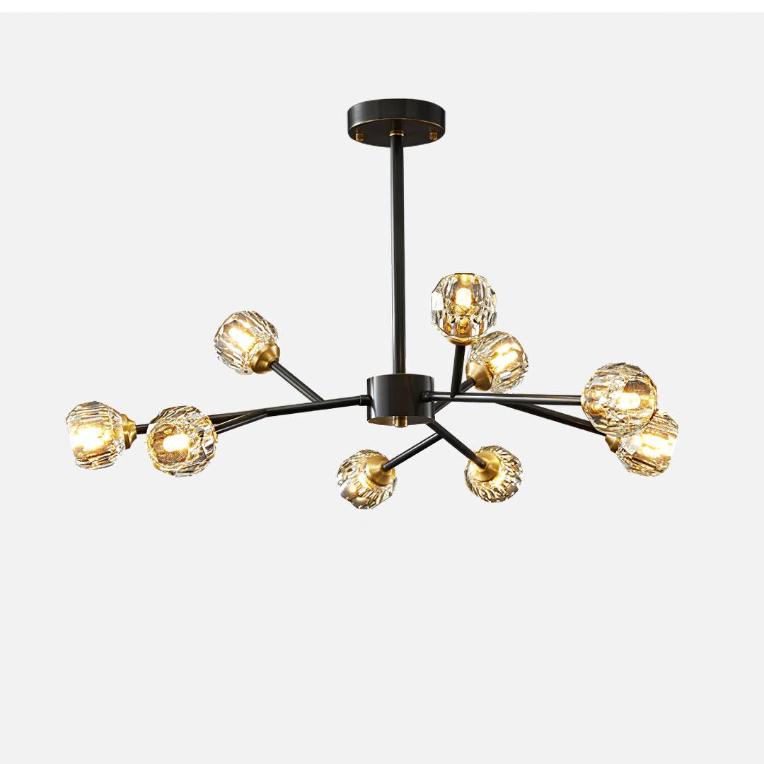 Crystal Ball Round Cluster Chandelier