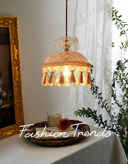 Bowl Tassel Pendant Light