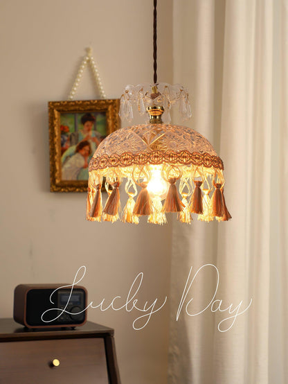 Bowl Tassel Pendant Light