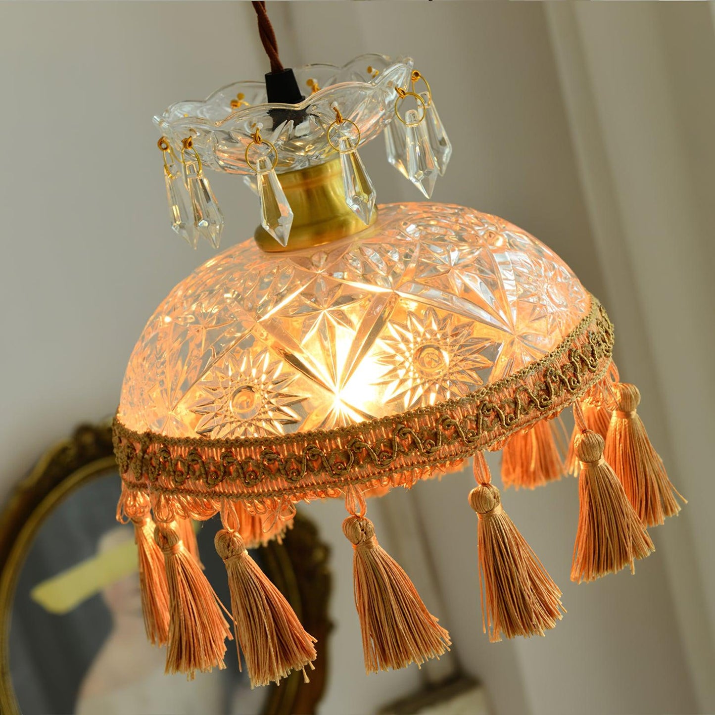 Bowl Tassel Pendant Light