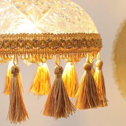 Bowl Tassel Pendant Light