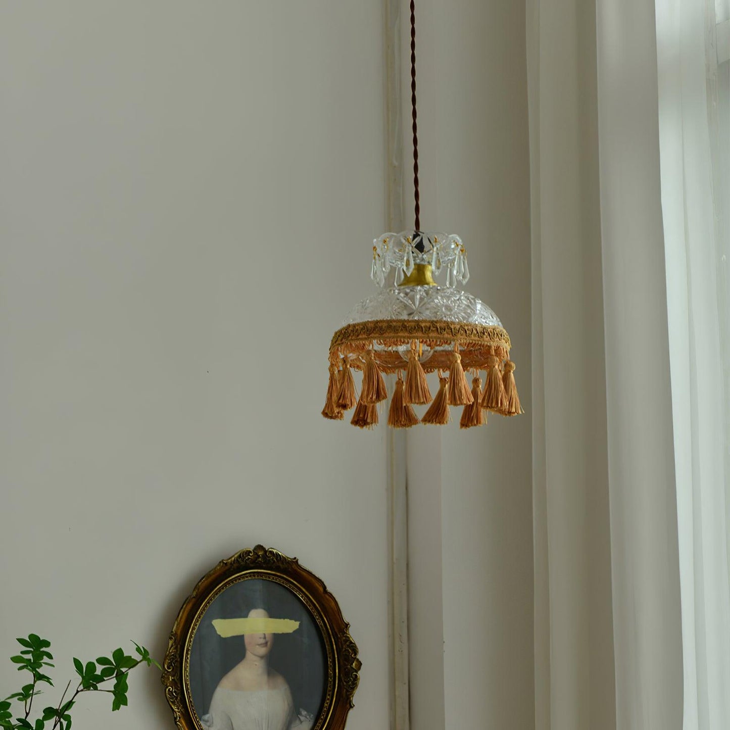 Bowl Tassel Pendant Light