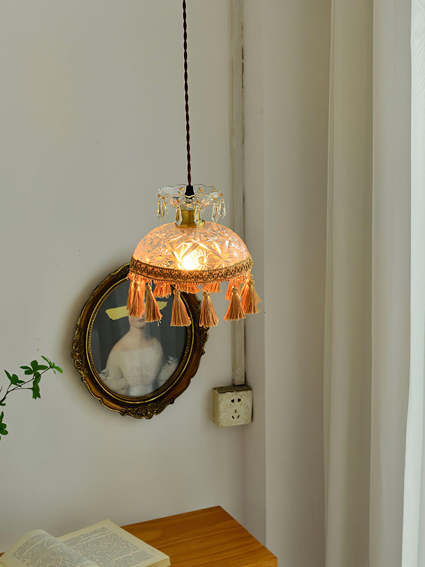 Bowl Tassel Pendant Light