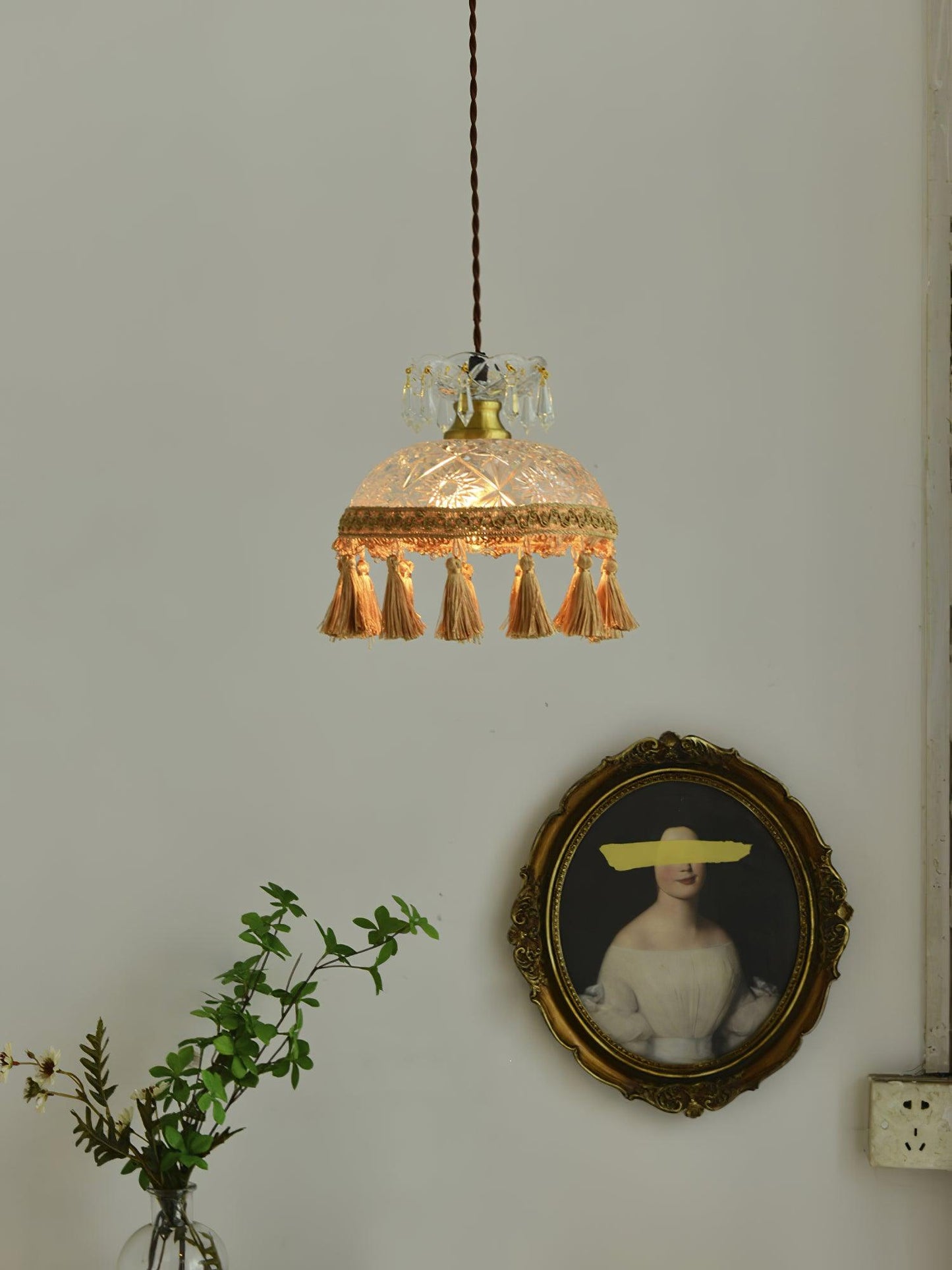 Bowl Tassel Pendant Light