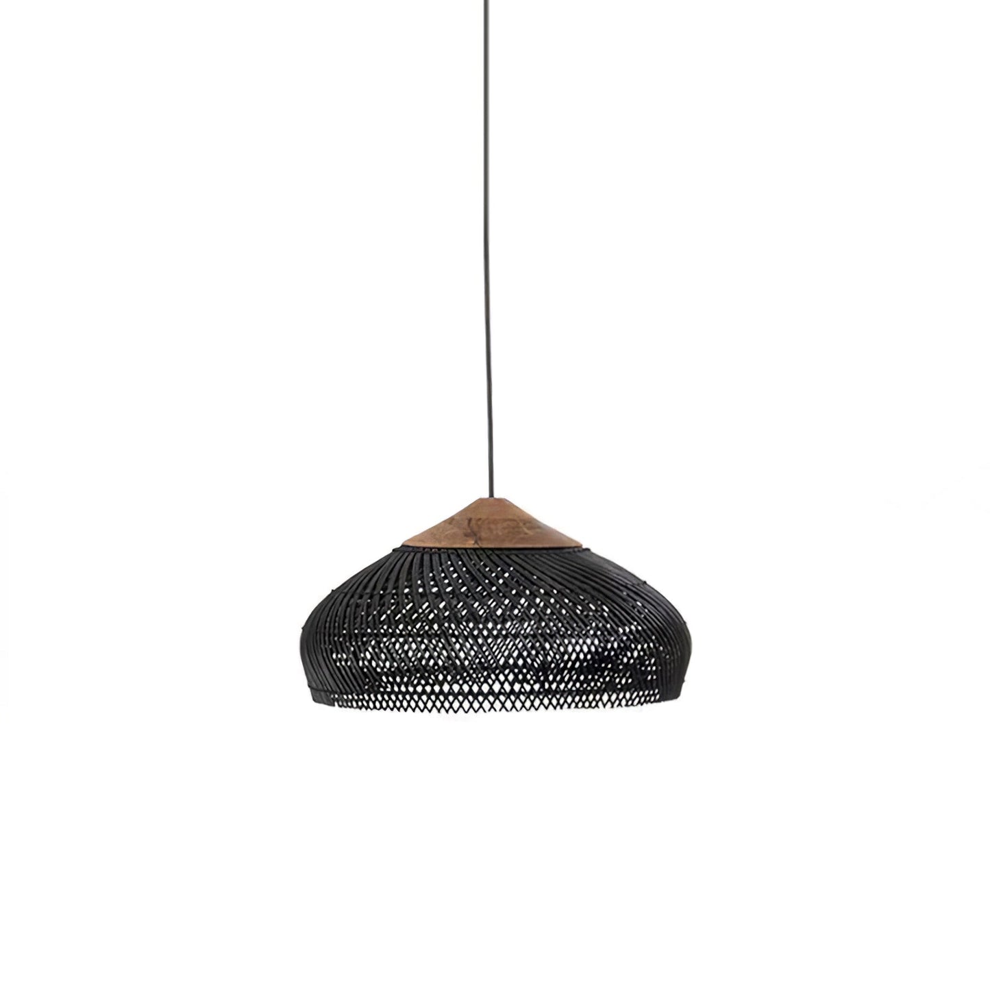 Braided Rattan Pendant Lamp