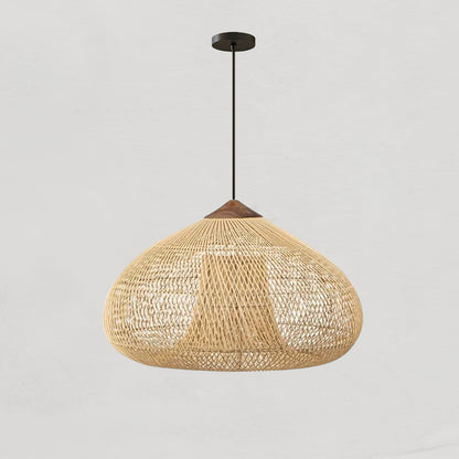 Braided Rattan Pendant Lamp