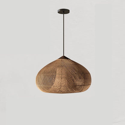 Braided Rattan Pendant Lamp