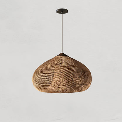 Braided Rattan Pendant Lamp