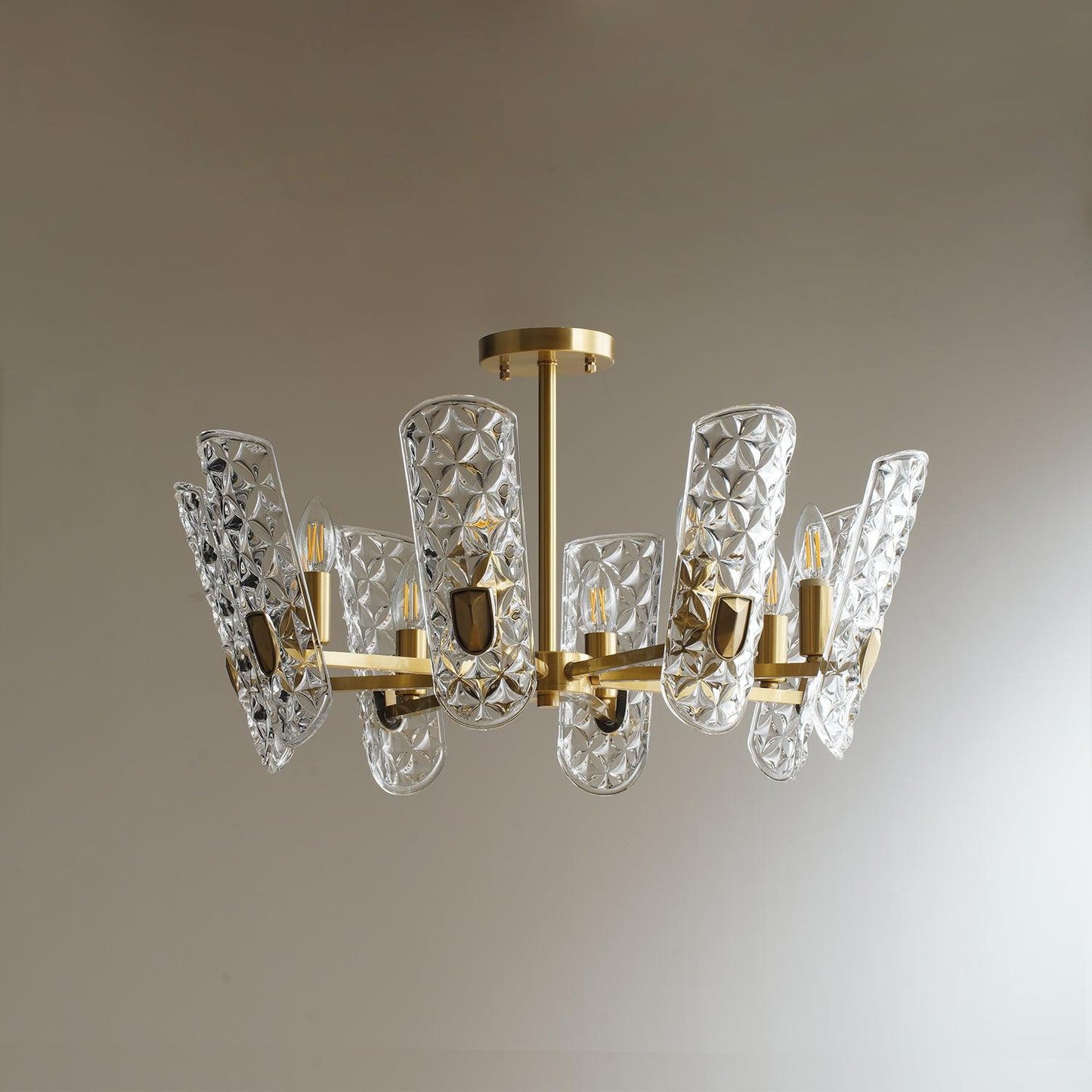 Brass Central Chandelier