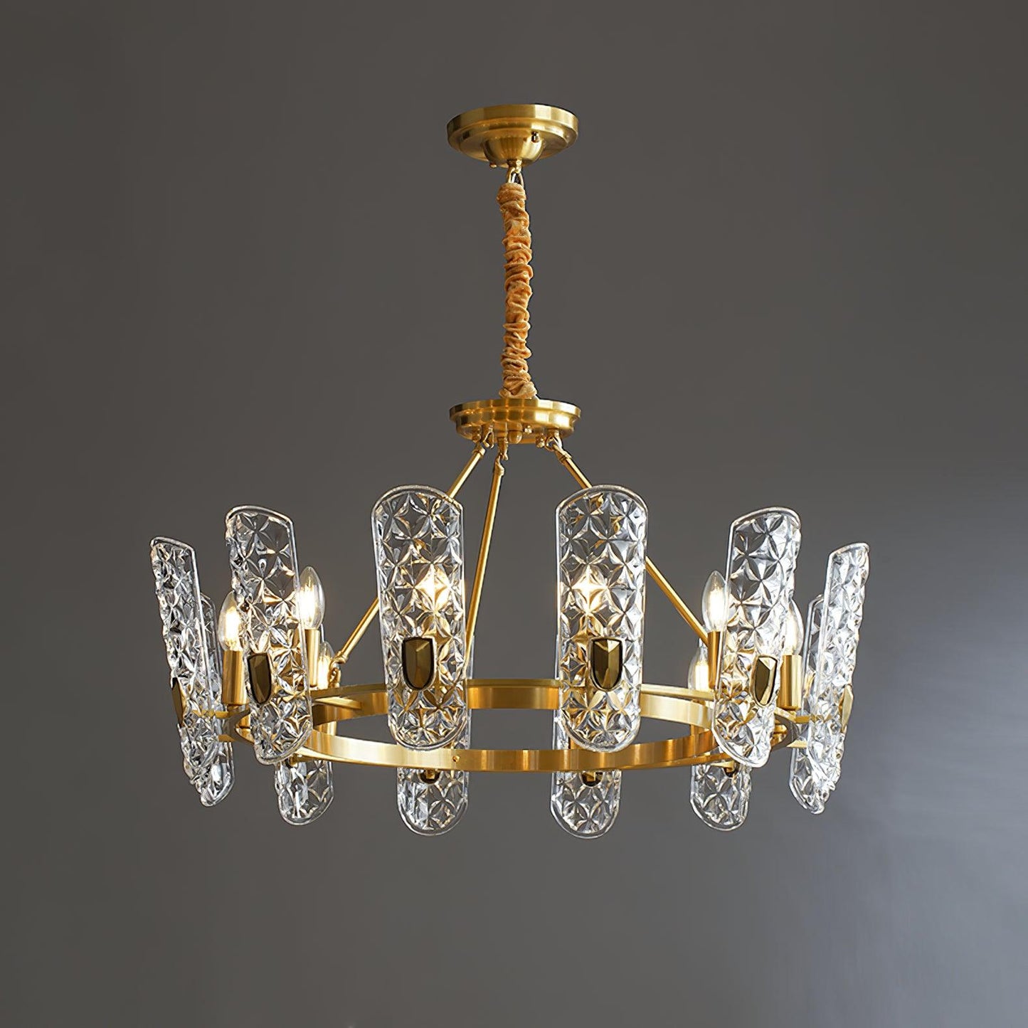 Brass Central Chandelier