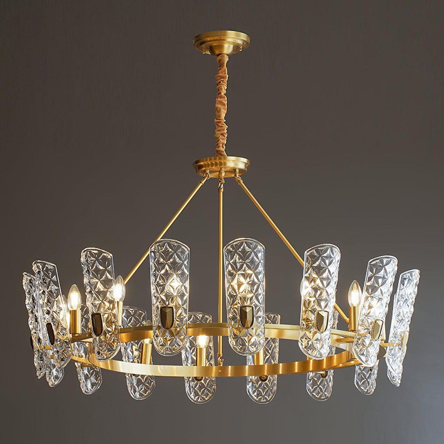 Brass Central Chandelier