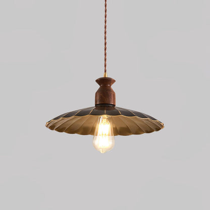 Brass Crest Pendant Light