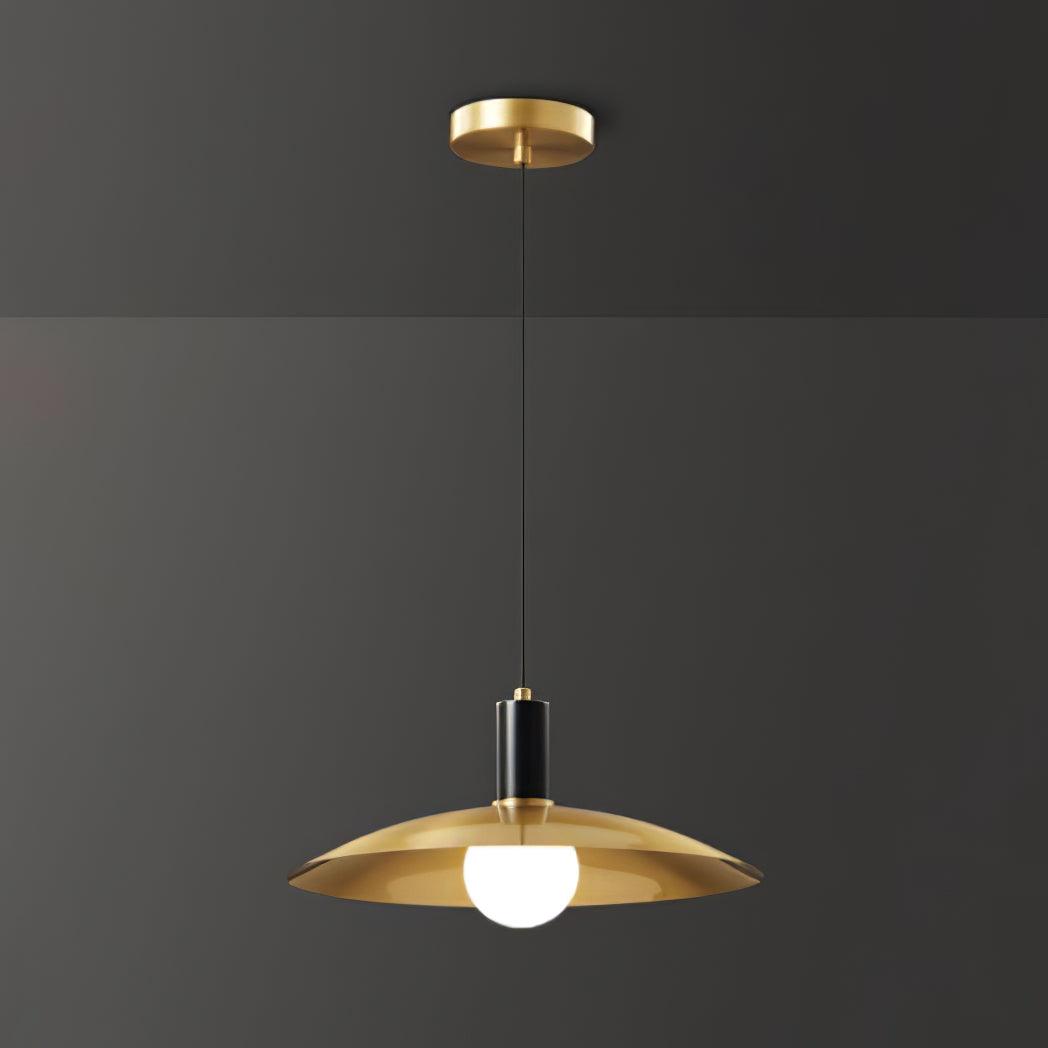 Brass Flared Pendant Lamp