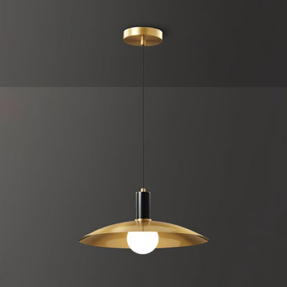 Brass Flared Pendant Lamp