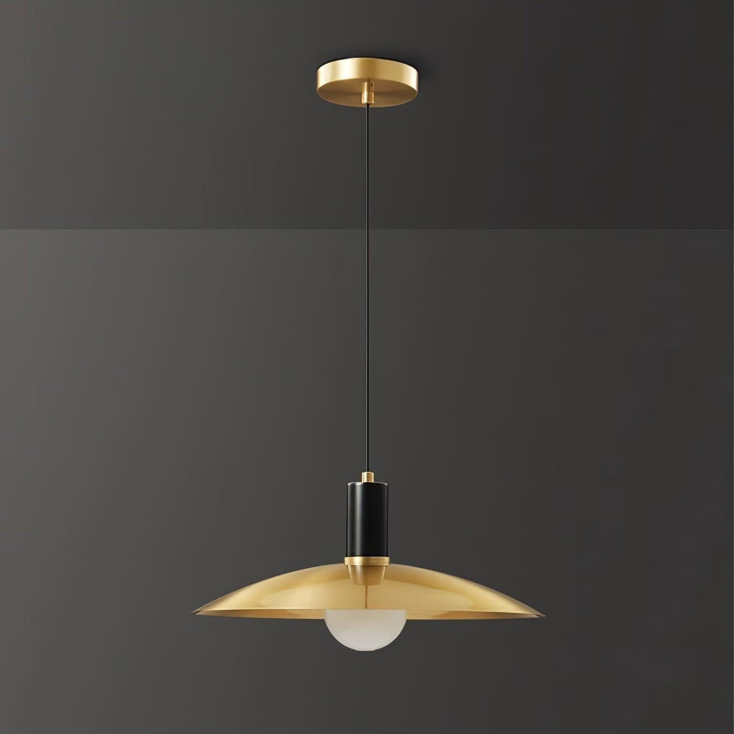 Brass Flared Pendant Lamp