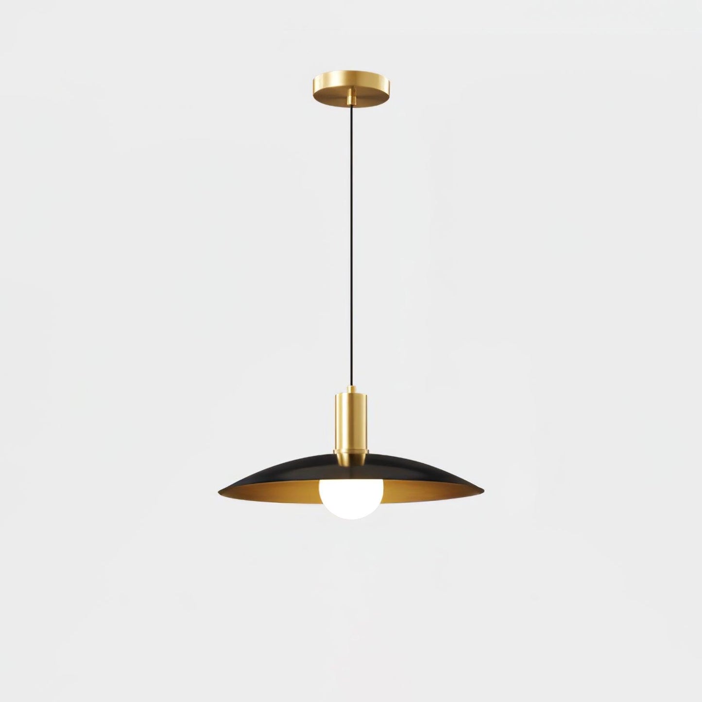 Brass Flared Pendant Lamp