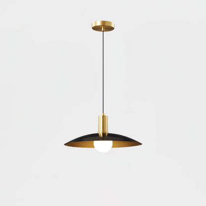 Brass Flared Pendant Lamp