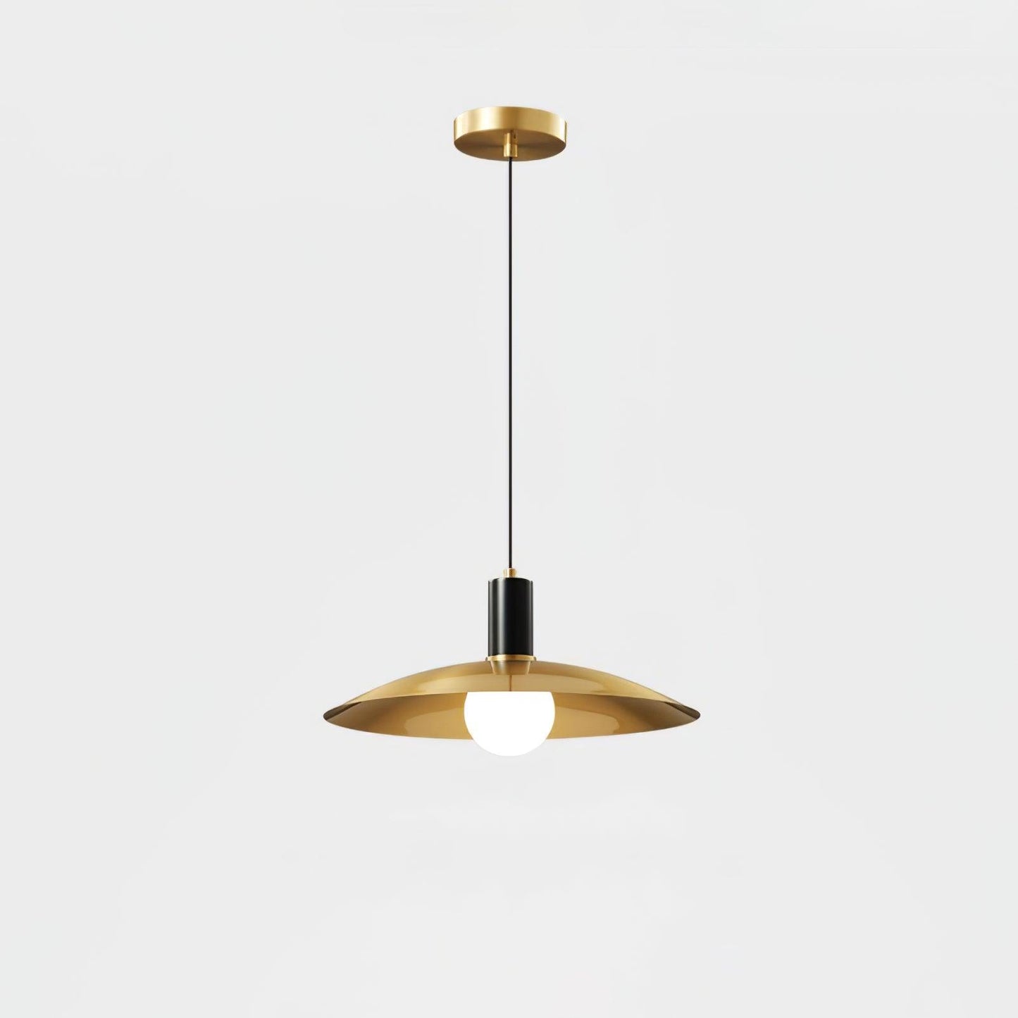 Brass Flared Pendant Lamp