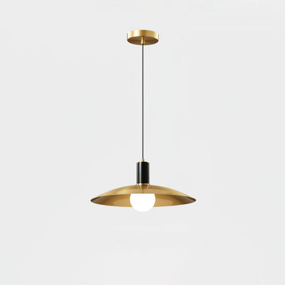 Brass Flared Pendant Lamp