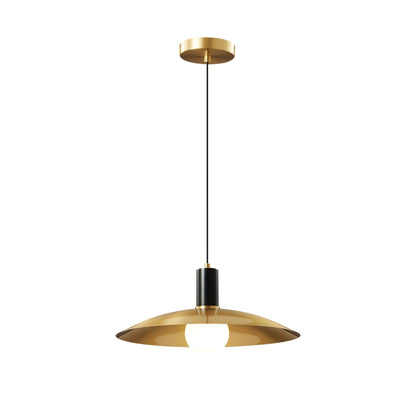 Brass Flared Pendant Lamp