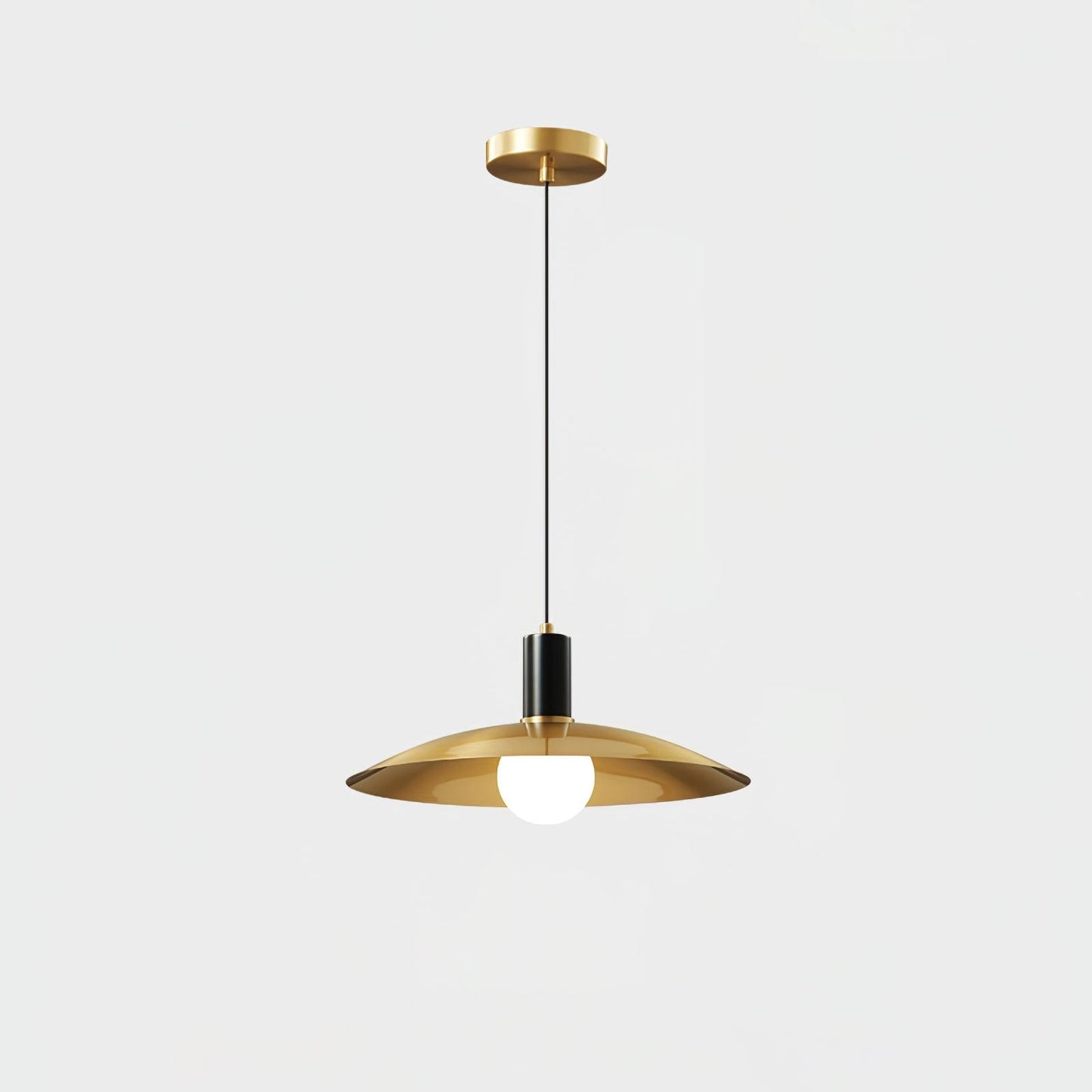 Brass Flared Pendant Lamp