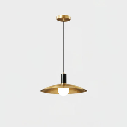 Brass Flared Pendant Lamp