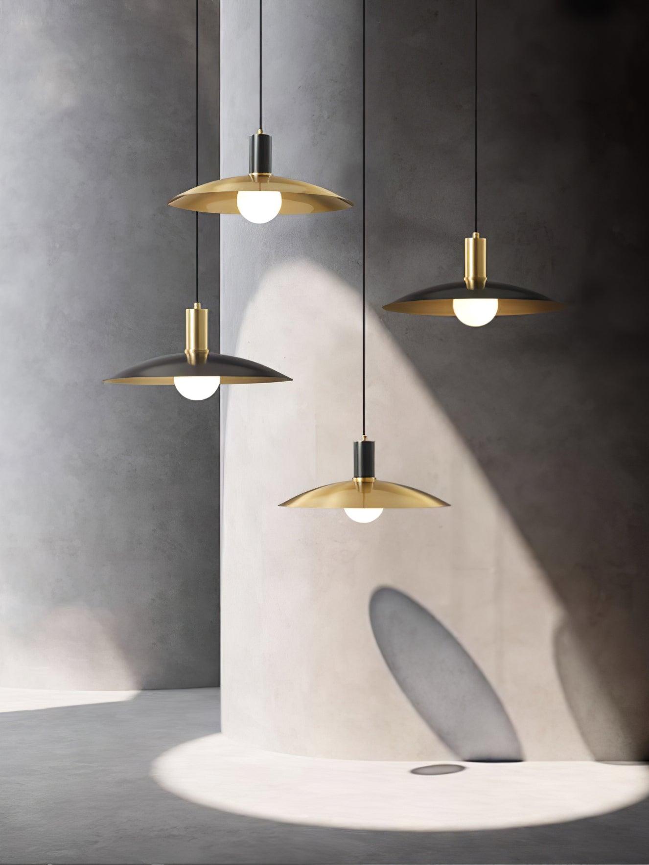 Brass Flared Pendant Lamp