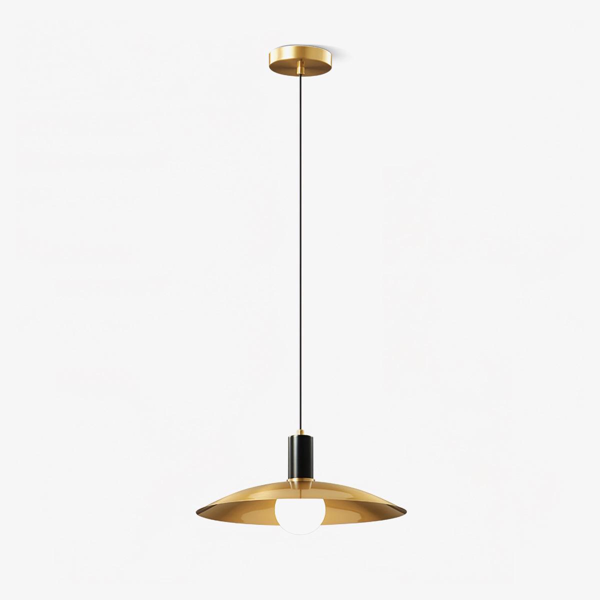 Brass Flared Pendant Lamp