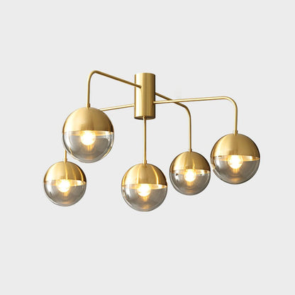 Brass Globulars Ceiling Lamp