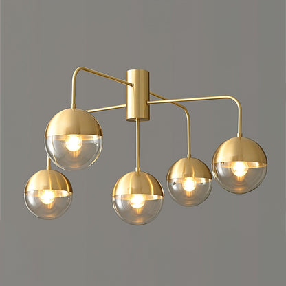 Brass Globulars Ceiling Lamp