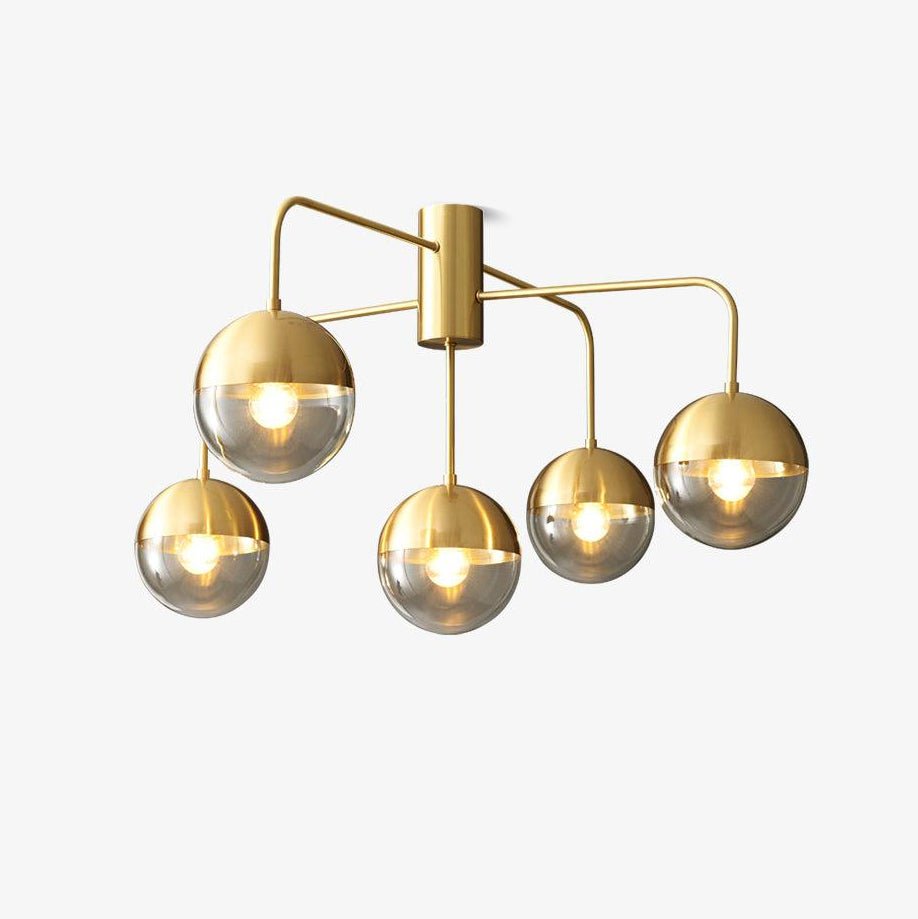 Brass Globulars Ceiling Lamp