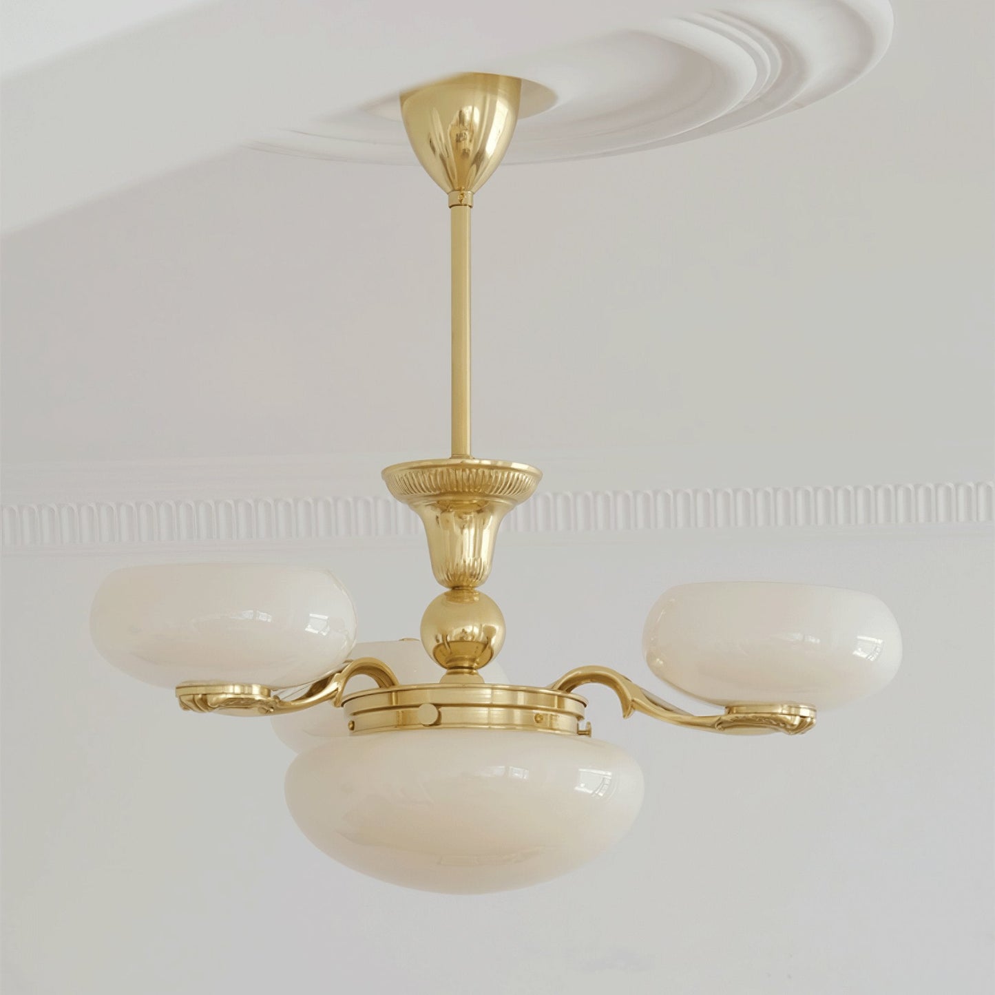 Brass Radiance Orb Chandelier