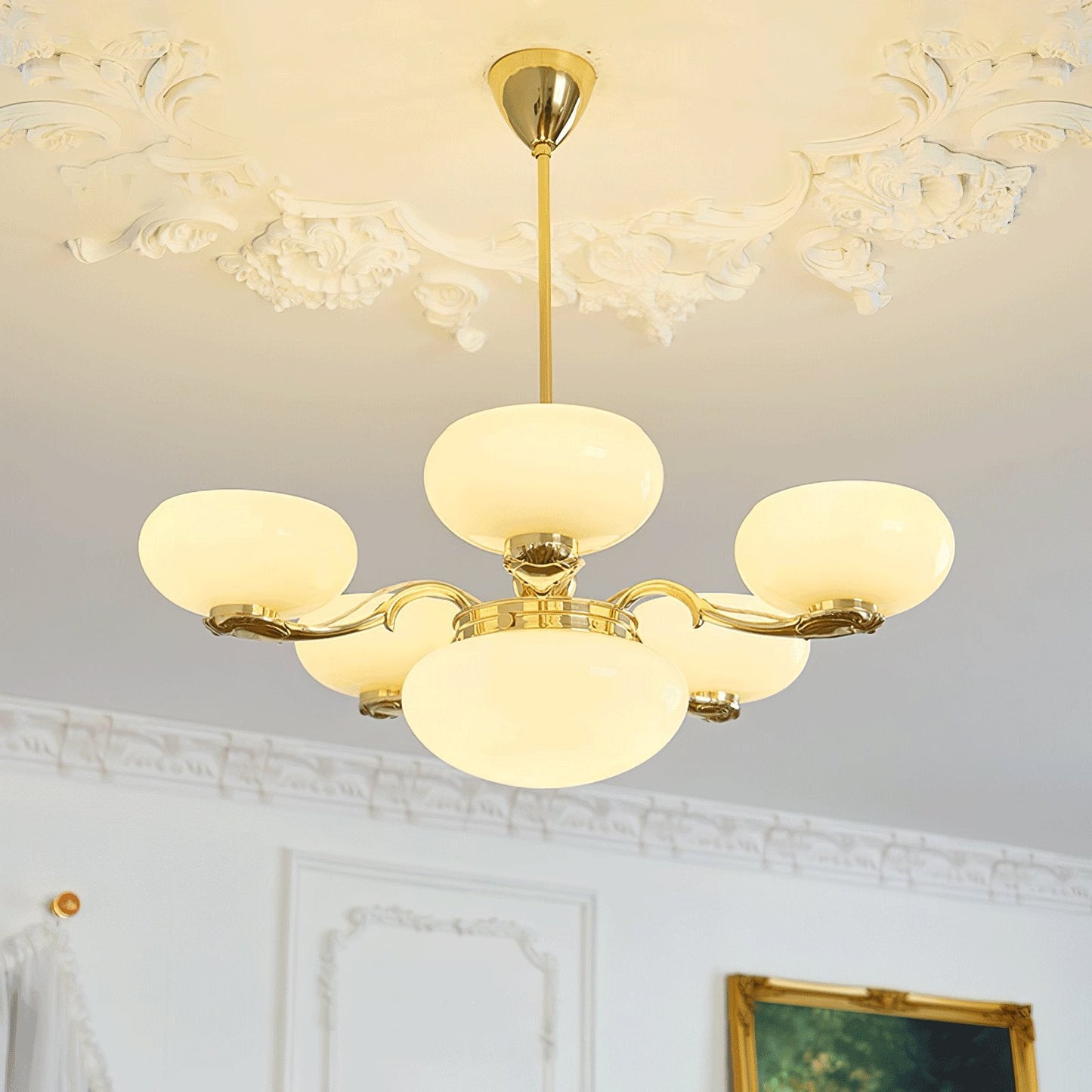 Brass Radiance Orb Chandelier