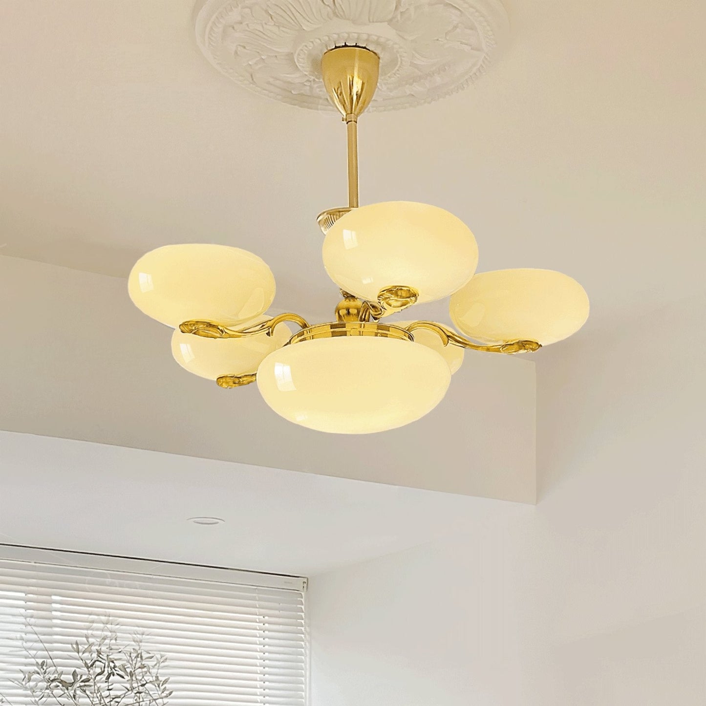 Brass Radiance Orb Chandelier