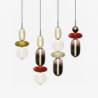 Candied Glass Combo Pendant Light